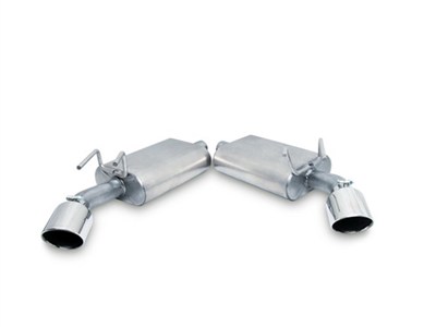 Gibson 620001 Stainless Axle Back Exhaust With 4-inch Stainless Tips 2010-2013 Camaro V6