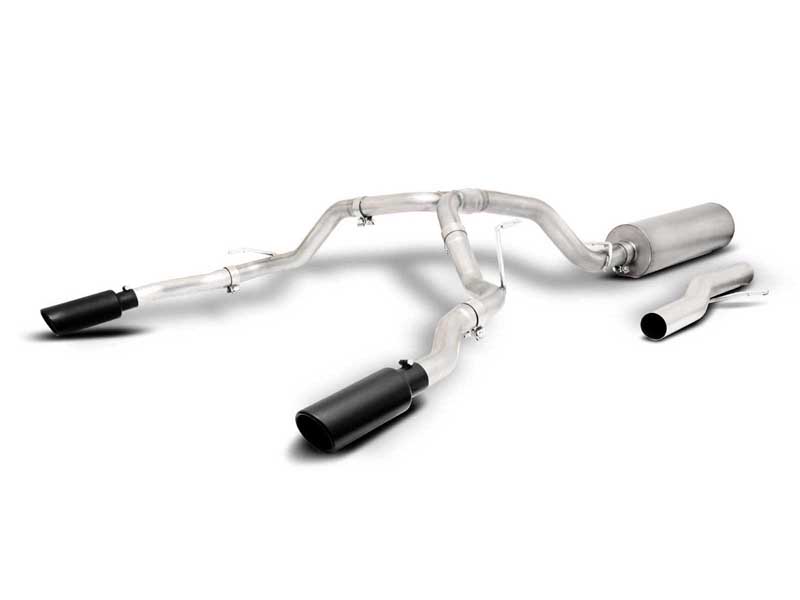 Gibson 65682B Split Rear Exit Stainless Catback Exhaust for 2021-2023 Tahoe/Yukon 5.3L