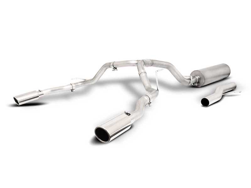 Gibson 65717 Split Rear Exit Stainless Catback Exhaust for 2021-2024 Tahoe/Yukon 5.3L