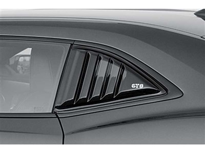 GT Styling GT4172S Smoked Louvered Quarter Window Covers 2010 2011 2012 2013 Camaro