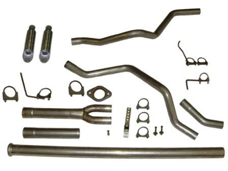 HeartThrob 1004590 Deep-Tone Aluminized 2.5" Dual Cat-Back Exhaust 2009-2014 Ford F-150 V6 & V8