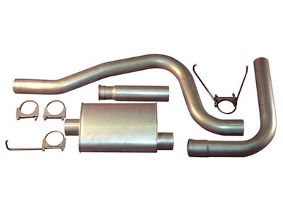 HeartThrob 4404585 Stainless 4" Cat-Back Single Exhaust w/5" Tip 2011-2014 Ford F-150 3.5 EcoBoost