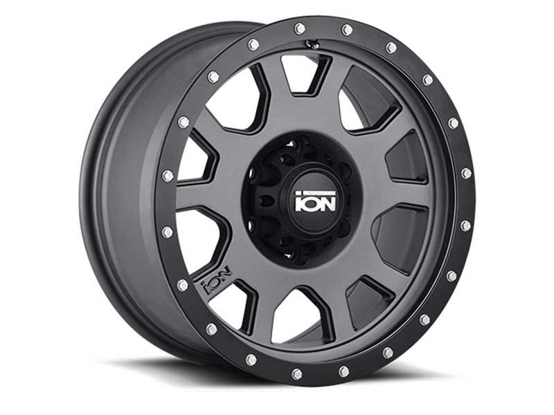 ION Wheels 135-2973MG12 135 20x9 Black Beadlock Matte Gunmetal Gray 5 On 127 Bolt Pattern -12 Offset
