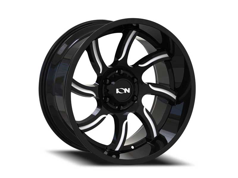 ION Wheels 151-2181M19 151 20x10 Milled Gloss Black 8 On 165.1 Bolt Pattern -19 Offset
