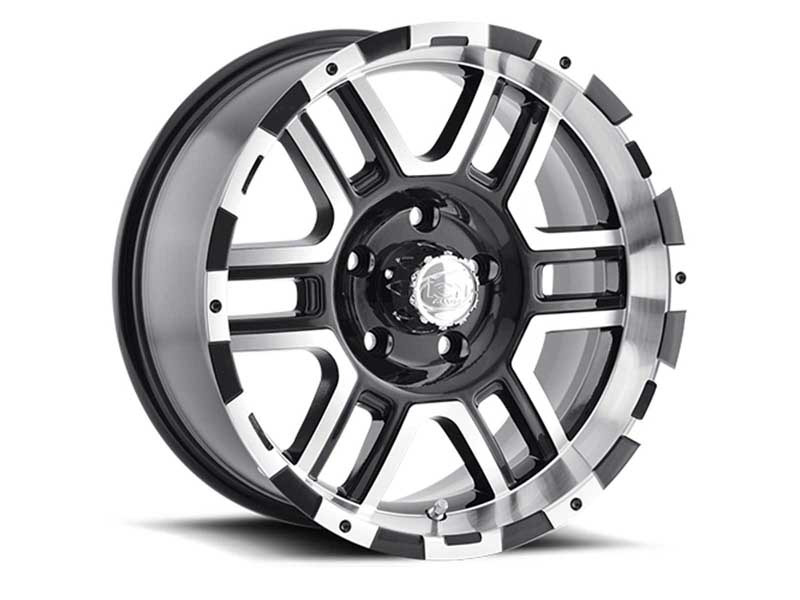 ION Wheels 179-6870B 179 BK 16x8 Machined Face Black 8 On 170 Bolt Pattern 10 Offset
