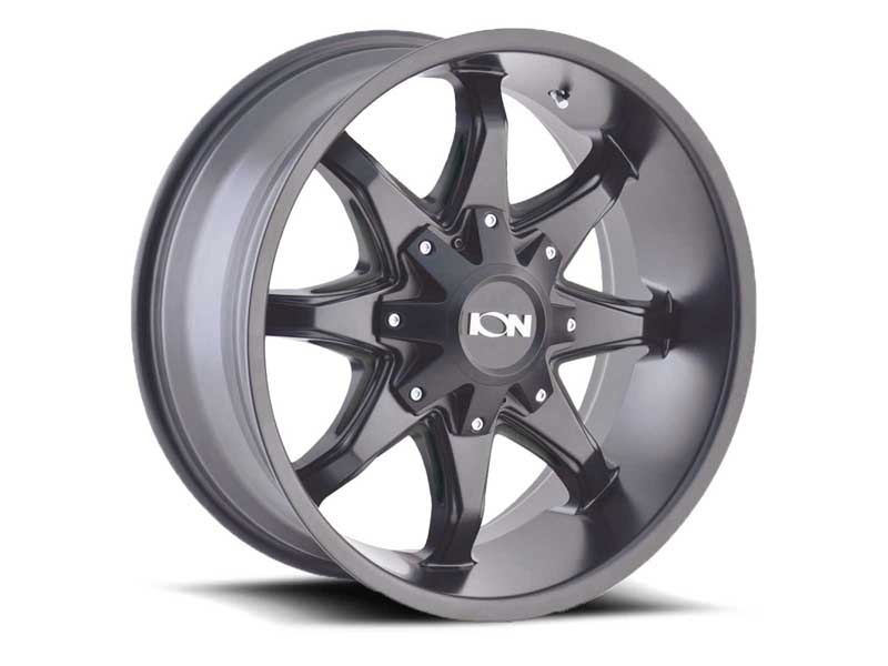 ION Wheels 181-8978B18 181 SB 18x9 Satin Black 8 On 180 Bolt Pattern 18 Offset
