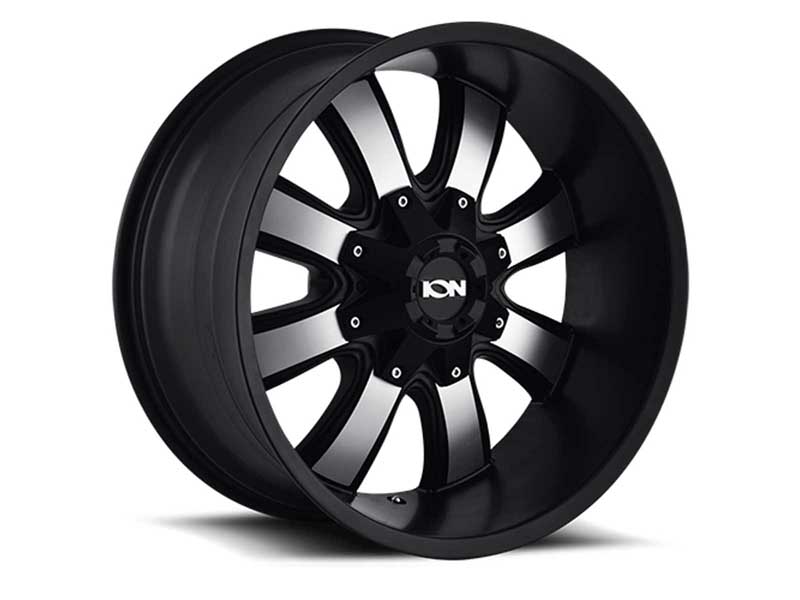ION Wheels 189-8197B 189 SB 18x10 Machined Face Satin Black 5x139.7/5x150 Bolt Pattern -19 Offset