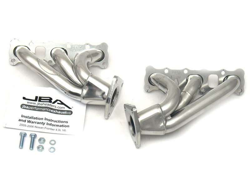 JBA 1410SJS Silver Ceramic Coated Shorty Headers for 2004-2019 Nissan Frontier Pathfinder Xterra 4.0