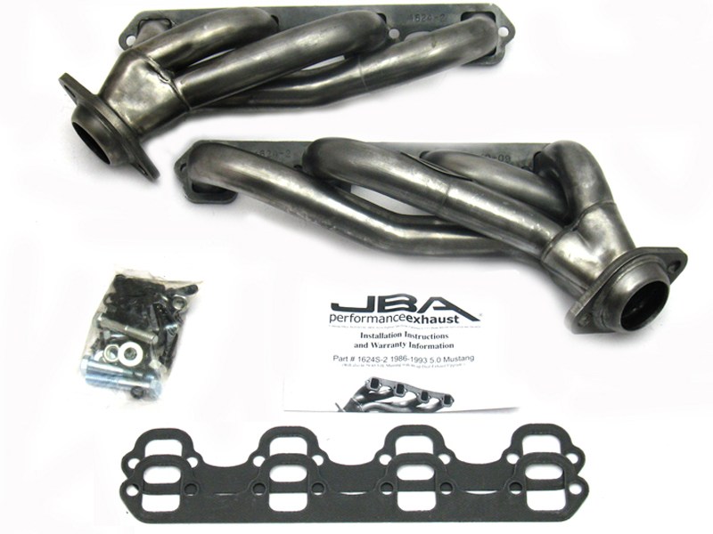 JBA 1624S-2 50-State Legal Stainless-Steel Headers For 1986-1993 Mustang 5.0 & 1986-1988 Thunderbird