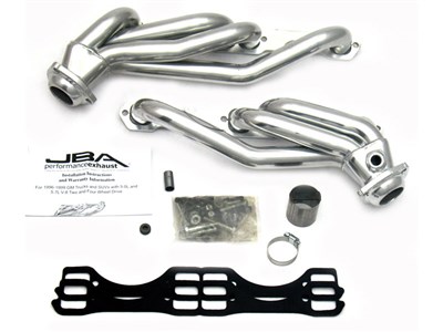 JBA 1832SJS Silver Ceramic Coated Headers for 1996-2000 GM Truck/SUV 5.0 & 5.7 w/o Air Injection