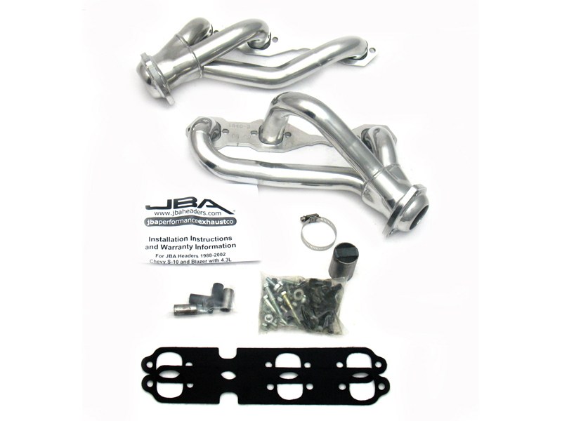 JBA 1840S-4JS Silver Ceramic Coated Headers for 1988-1995 & 2002-2003 S10/Sonoma 4.3 2WD