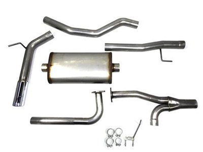 JBA 40-1402 Stainless Cat-Back Exhaust With Single 3" Tip for 2016-2019 Nissan Titan XD 5.6L