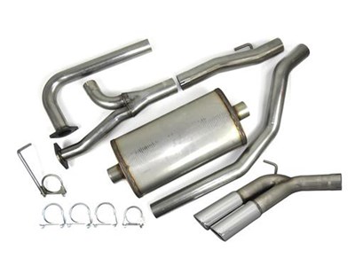 JBA 40-1403 3" Stainless Cat-Back Exhaust With Dual 3.5" Rear Side Exit Tips For 2004-2020 Titan 5.6
