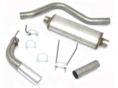 JBA 40-1535 Stainless 3" Catback Exhaust With Rear-Side-Exit Tip for 2006-2018 RAM Quad Cab 5.7 Hemi