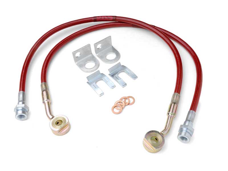 JKS Manufacturing JKS2292 Extended Brake Line Kit Front Wrangler TJ & LJ Grand Cherokee ZJ