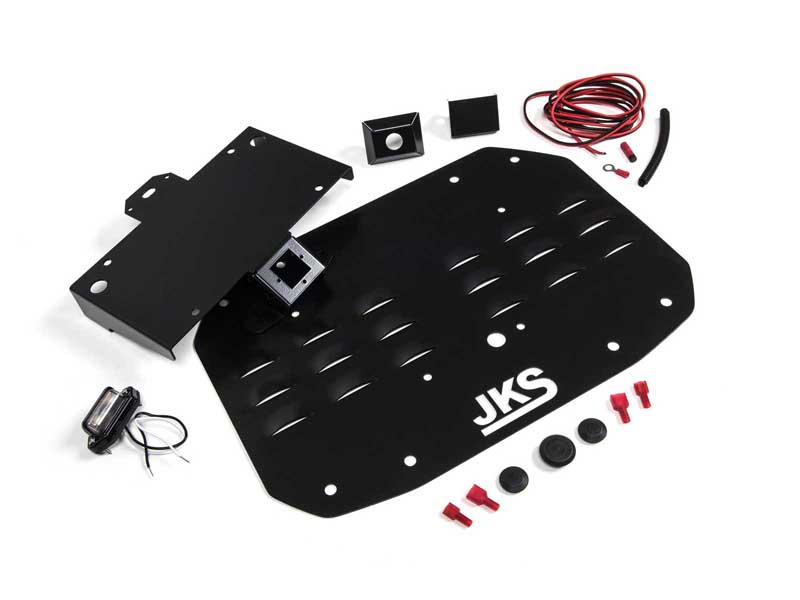 JKS Manufacturing JKS8215 Tailgate Vent Cover with License Plate & Camera Mount Wrangler JL