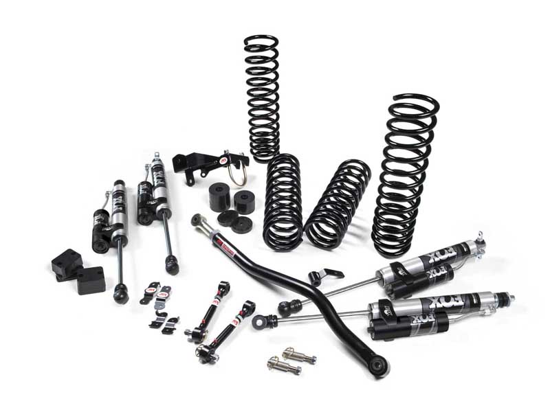 JKS Manufacturing JSPEC100KFR 2007-2018 Wrangler JK 4 Door 3.5" Lift Kit With Fox Remote Reservoir