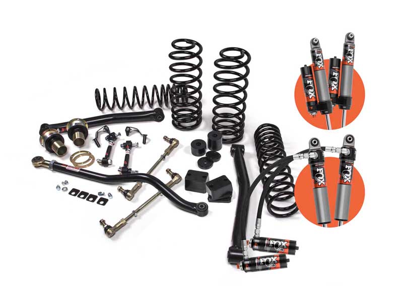 JKS Manufacturing JSPEC130PES 2018-2026 Wrangler JL 4-Dr J-Lander 3.5" Lift Kit w/Fox 2.5 Shocks