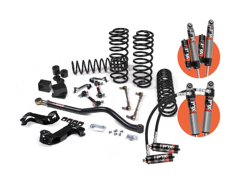JKS Manufacturing JSPEC134KFP 2018-2026 Wrangler JL 2-Dr J-Kontrol 3" Lift Kit w/Fox 2.0 Shocks