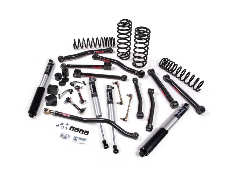 JKS Manufacturing JSPEC189PS 2018-2026 Wrangler JL 2-Dr 3" J-Krawl System Rubber Fox 2.5 Front/Rear