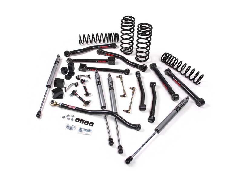 JKS Manufacturing JSPEC190KFA 2018-2026 Wrangler JL 2-Dr 3" J-Krawl System Rubber Fox 2.0 Front/Rear