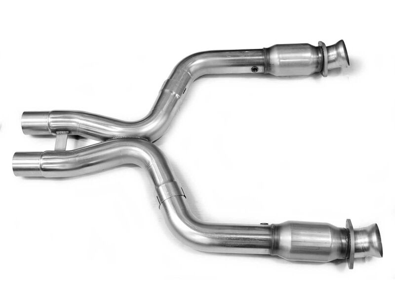 Kooks 11413200 Stainless 3" x 2-3/4"(OEM) Catted X-Pipe for 2011-2014 Mustang GT 5.0