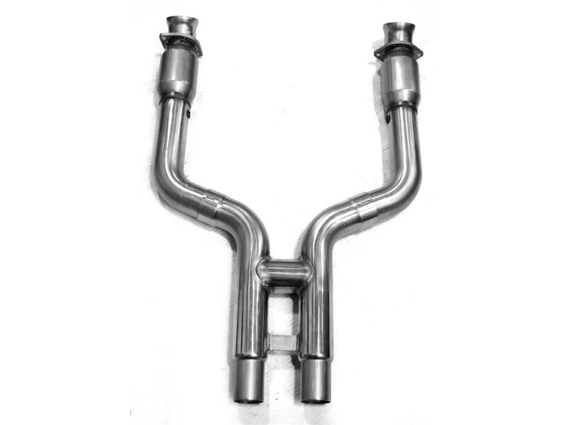 Kooks 11413500 Stainless 3" x 2-3/4"(OEM) Catted H-Pipe for 2011-2014 Mustang GT 5.0