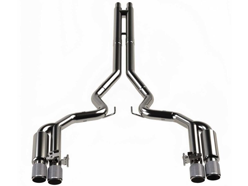 Kooks 11514520 3" Active Shotgun Cat-Back Exhaust H-Pipe CF Tips 2018-2024 Mustang 5.0
