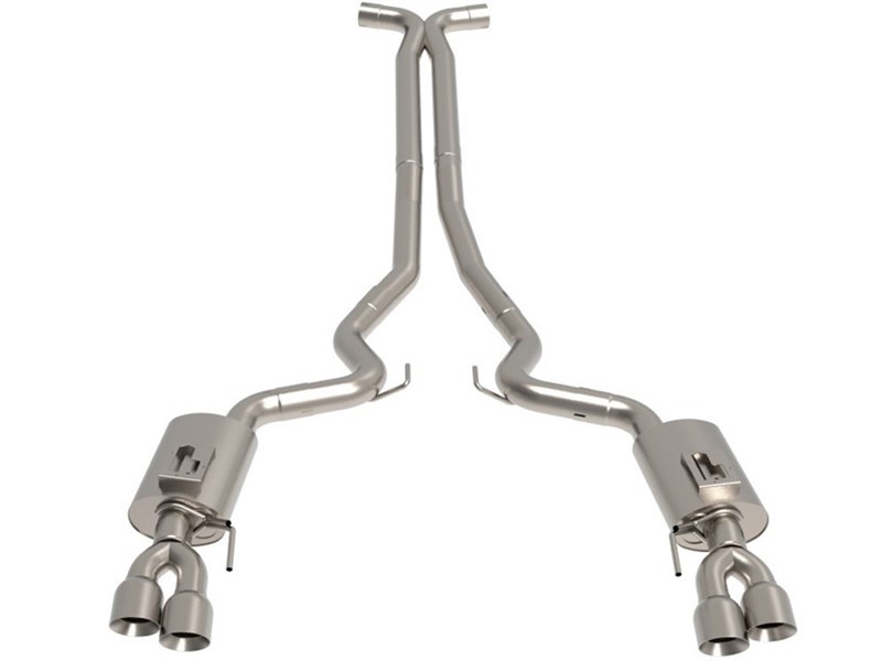 Kooks 11515150 3" Connection-Back Exhaust with X-Pipe & Polished Tips for 2018-2023 Mustang 5.0