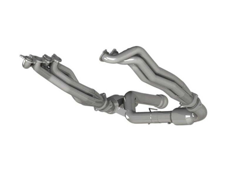 Kooks 1372H640 Stainless 2" Headers and H.O GREEN Catted Pipes for 2023+ Ford F-150 Raptor R 5.2