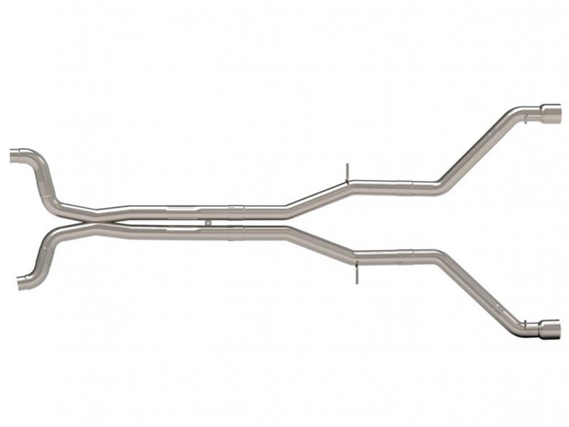 Kooks 22604101MD 3" Connection-Back Muffler-Delete Polished-Tip Exhaust for 2016-2024 Camaro SS ZL1