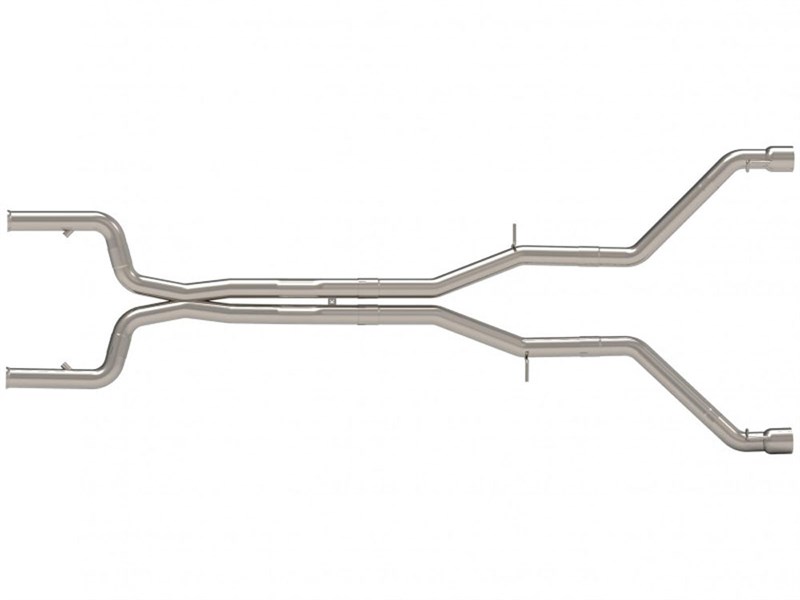 Kooks 22605101MD Header-Back 3" Muffler-Delete Polished-Tip Race Exhaust 2016-2024 Camaro SS ZL1