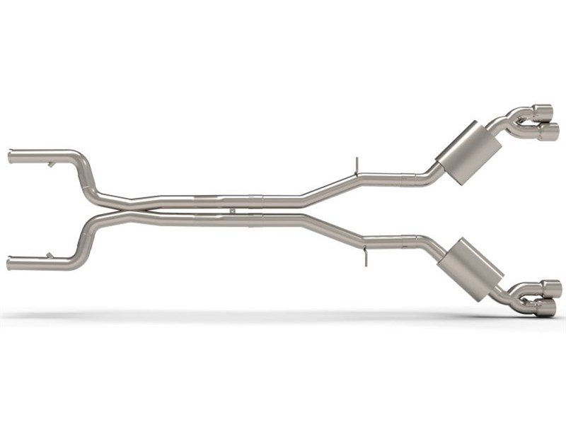 Kooks 22605151 Header-Back 3" Muffler-Delete Quad Polished-Tip Race Exhaust 2016-2024 Camaro SS ZL1