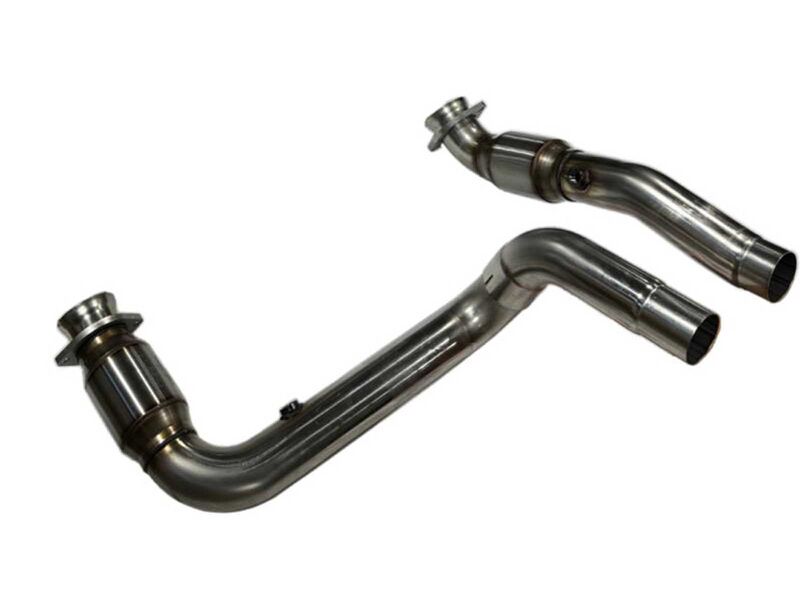 Kooks 28643300 Stainless 3" GREEN Catted Connect Pipes for 2023+ Cadillac Escalade V