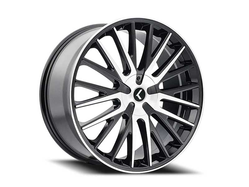 Kraze Wheels KR142-24937M30 Scrilla 142 GBM 24x9.5 Milled Gloss Black 6x135/6x139.7 BP 30 Offset