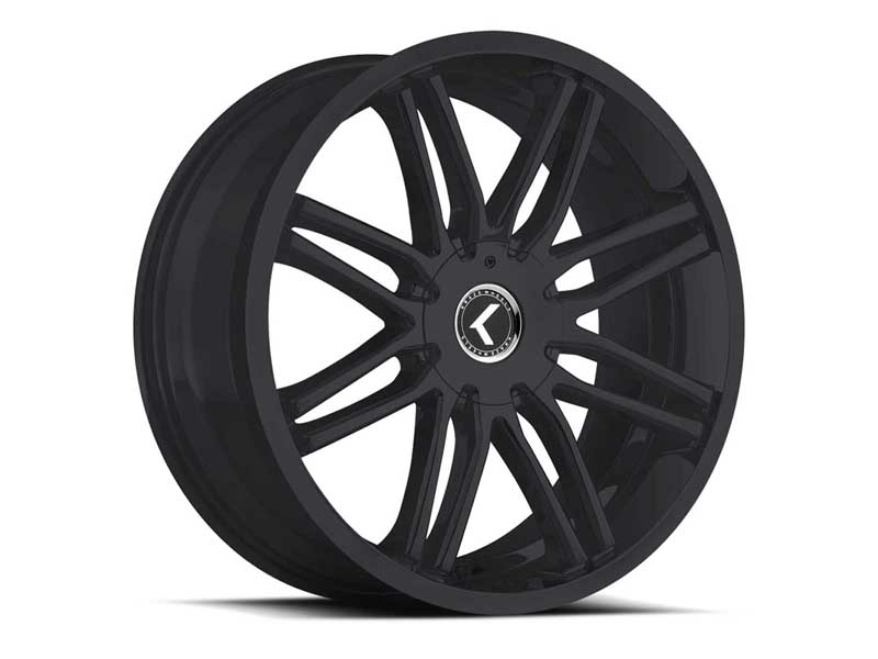 Kraze Wheels KR143-24937M30 Epic 143 B-M 24x9.5 Milled Black 6x135/6x139.7 Bolt Pattern 30 Offset