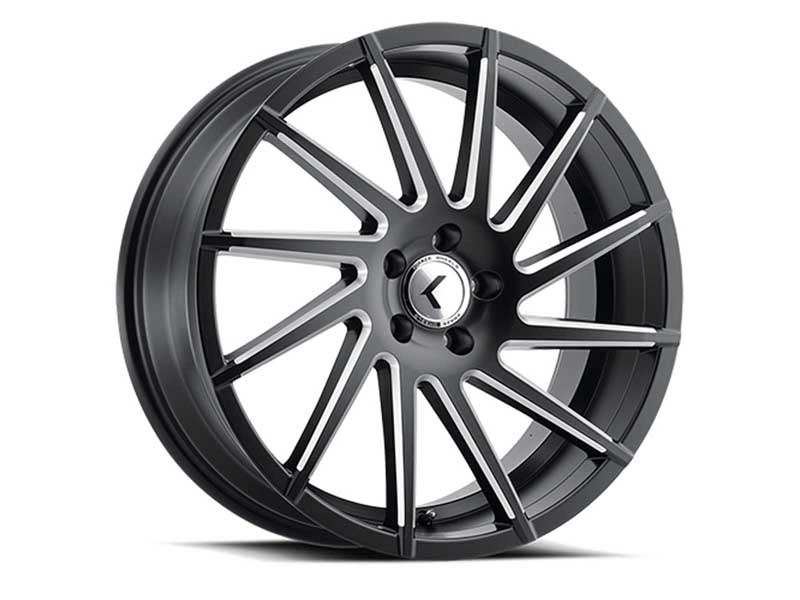 Kraze Wheels KR181-2865BM40 Spinner 181 BM 20x8.5 Machined Black 5 on 114.3 Bolt Pattern 40 Offset