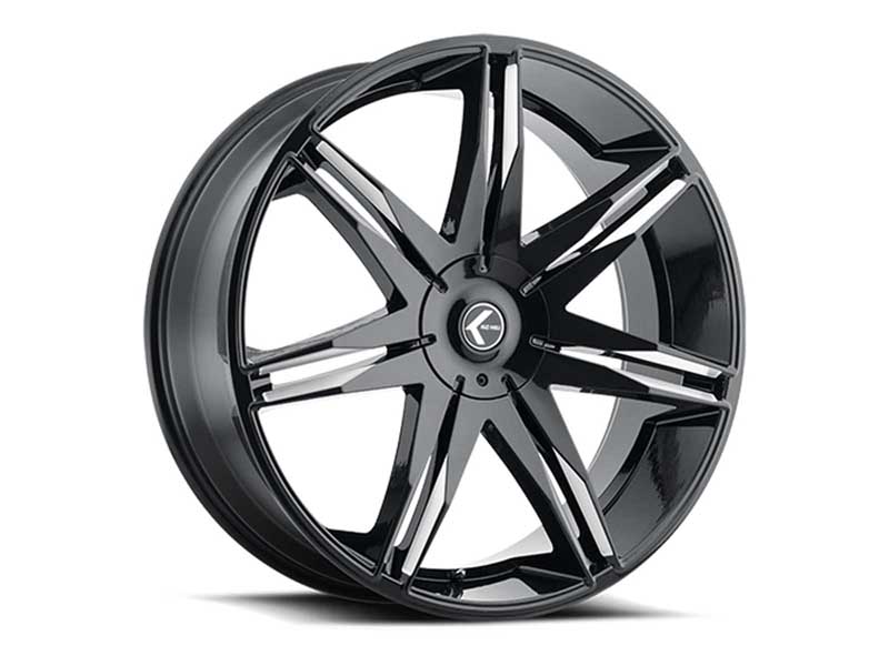 Kraze Wheels KR182-8811BM40 Rogue 182 GBM 18x8 Machined Gloss Black 5x110/5x115 BP 40 Offset