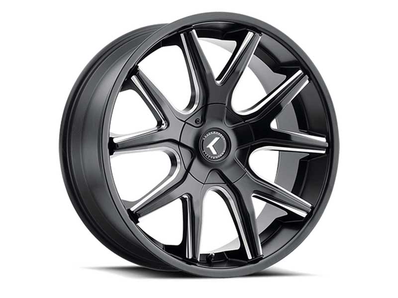 Kraze Wheels KR190-8864GB40 Lusso 190 GB 18x8 Gloss Black 5 on 115 Bolt Pattern 40 Offset