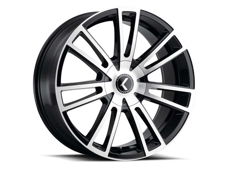 Kraze Wheels KR191-22865BM38 Stunna 191 22x8.5 Machined Black 5 on 114.3 Bolt Pattern 38 Offset