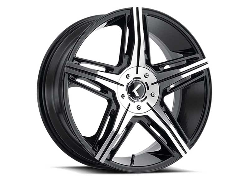 Kraze Wheels KR191-2865BM38 Stunna 191 20x8.5 Machined Black 5 on 114.3 Bolt Pattern 38 Offset