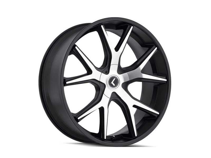 Kraze Wheels KR193-2865BM38 Turismo 193 20x8.5 Machined Black 5 on 114.3 Bolt Pattern 38 Offset