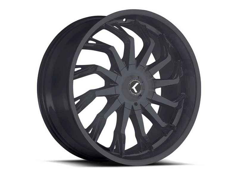 Kraze Wheels KR195-8812BM40 Milano 195 BM 18x8 Machined Black 5 on 120 Bolt Pattern 40 Offset