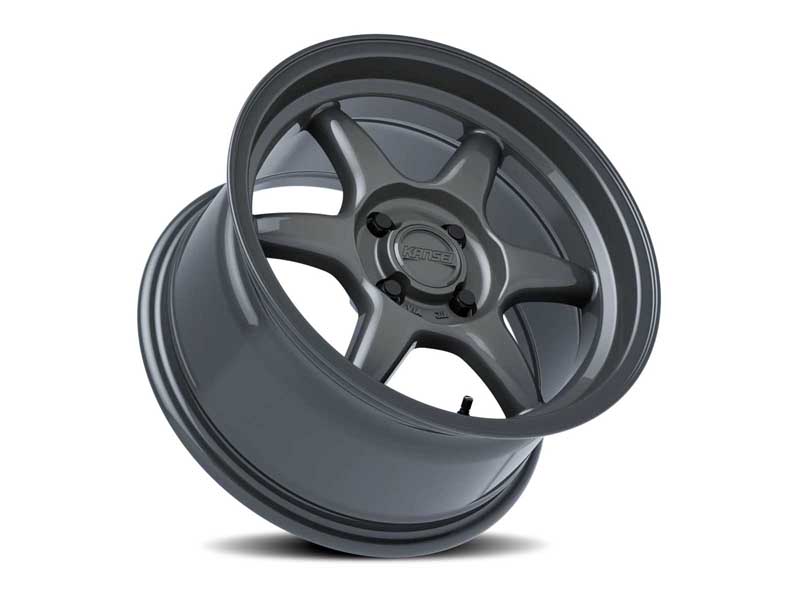 Kansei Wheels K11G-158014-00 15x8 Tandem K11G Gloss Gunmetal Gray 4x114.3 Bolt Pattern 0 Offset