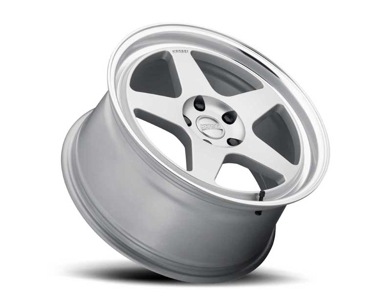 Kansei Wheels K12H-158010-00 15x8 KNP K12H Machined Lip Hyper Silver 4x100 Bolt Pattern 0 Offset