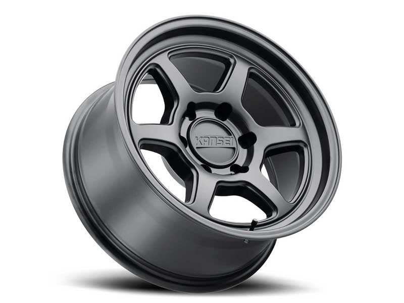 Kansei Wheels K14MB-78560-00 17x8.5 Roku HD K14MB Matte Black 6x139.7 Bolt Pattern 0 Offset