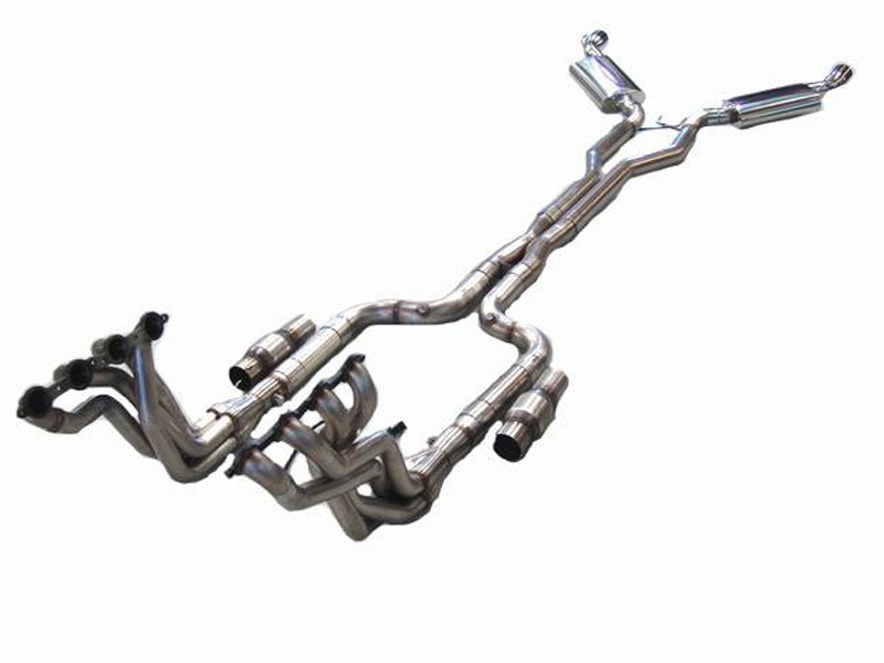 LG Motorsports 2271 Super Pro 1-7/8" Headers W/Race Pipes & Mufflers 2010 2011 2012 2013 Camaro