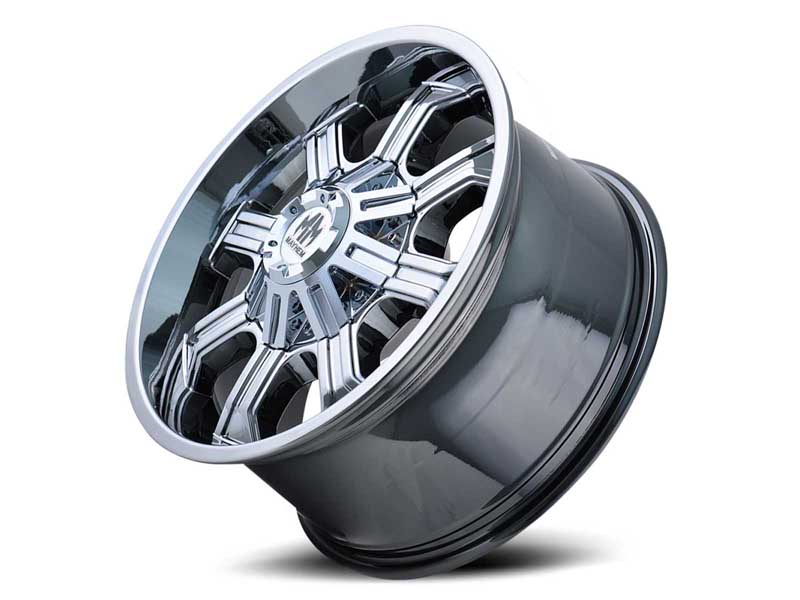 Mayhem Wheels 8102-2997C12 Beast 8102 CH 20x9 Chrome -12 Offset 5 Lug 4.53 BSM 110 Bore