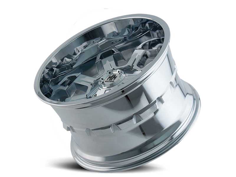 Mayhem Wheels 8105-7976C18 Combat 8105 CH 17x9 Chrome 18 Offset 8 Lug 5.71 BSM 130.8 Bore 165.1