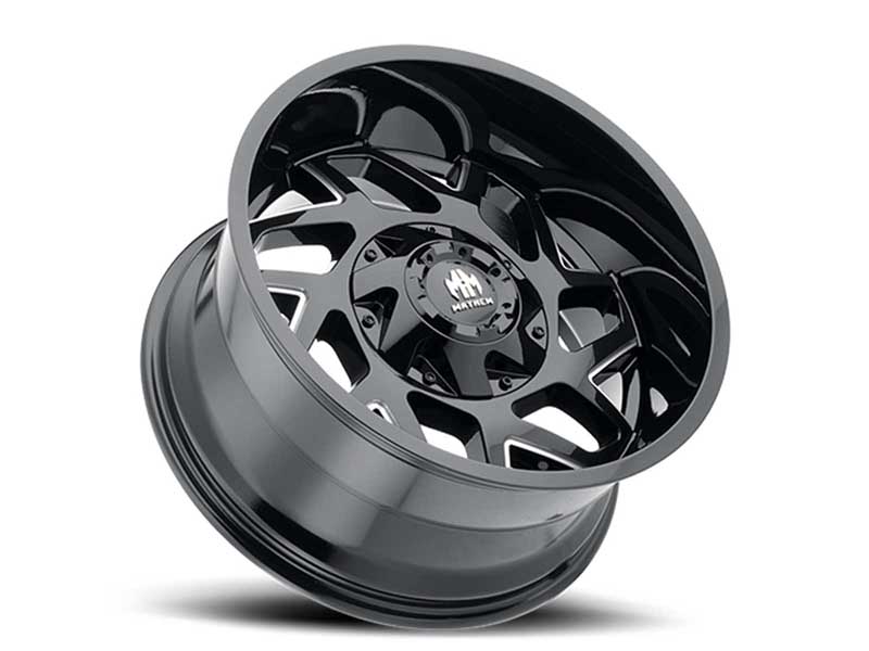 Mayhem Wheels 8106-2178BM Hatchet 8106 BK 20x10 Milled Spokes Black -19 O/S 8 Lug 4.75BSM 124.1 Bore